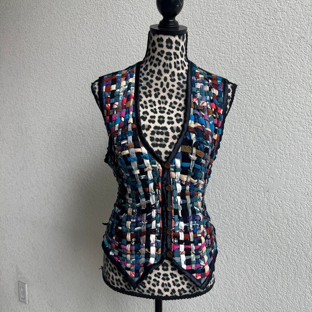 Silver Stream vintage multicolored rayon women's  Size L